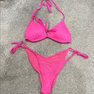 Vibrant Pink Bikini Set